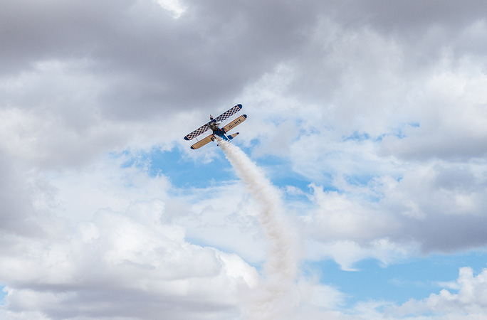Betty flying