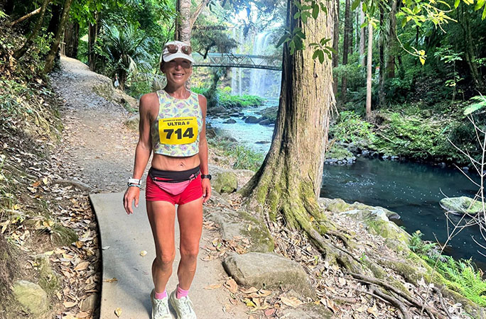 Shannon in nature on run 714