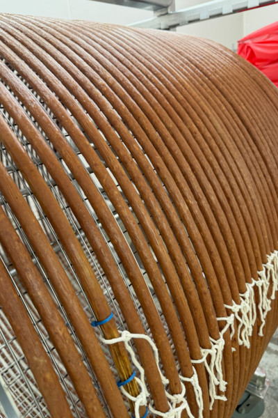 Closeup of the rolled up Slim Jim