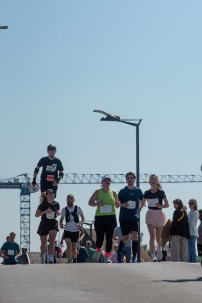 John gaining on some runners during the race