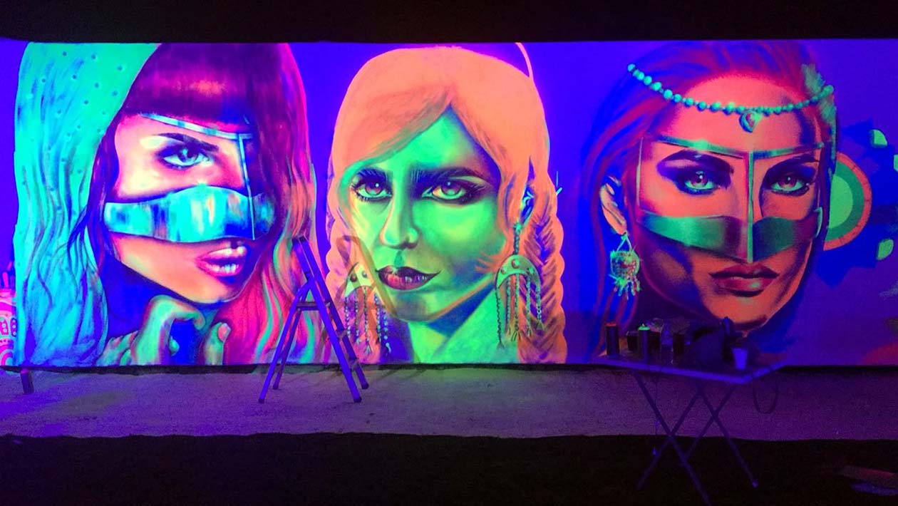 Largest glow in the dark painting header