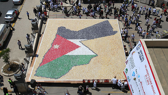 Largest cookie mosaic Royal Academy Jordan