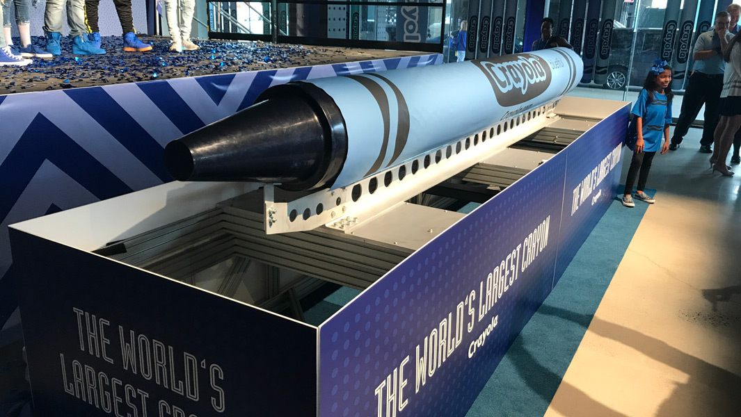 Crayola reveals its newest colour with a recordbreaking jumbo crayon