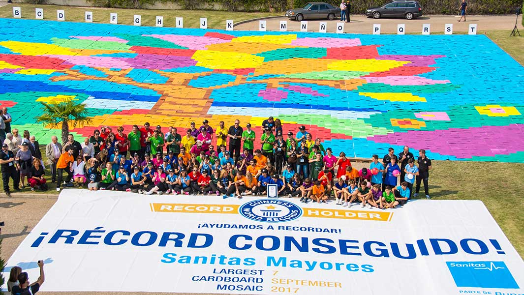 Largest cardboard mosaic image header