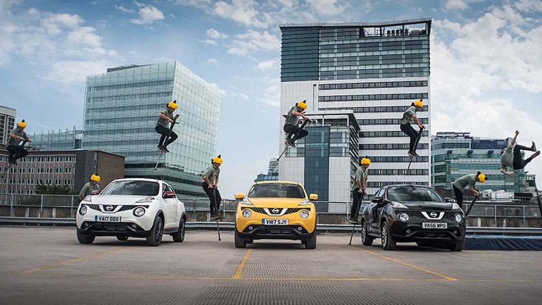 Most consecutive cars jumped over on a pogo stick header