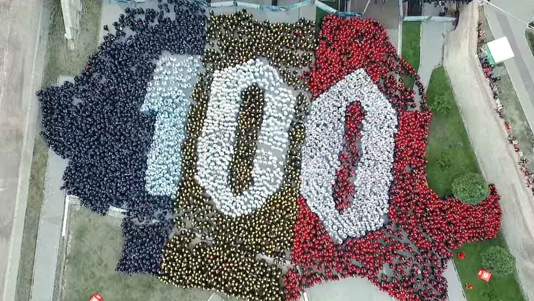 Largest human image of a country - Romania