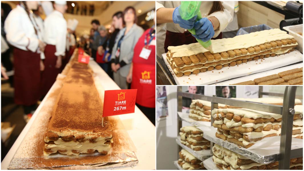 Longest tiramisu collage