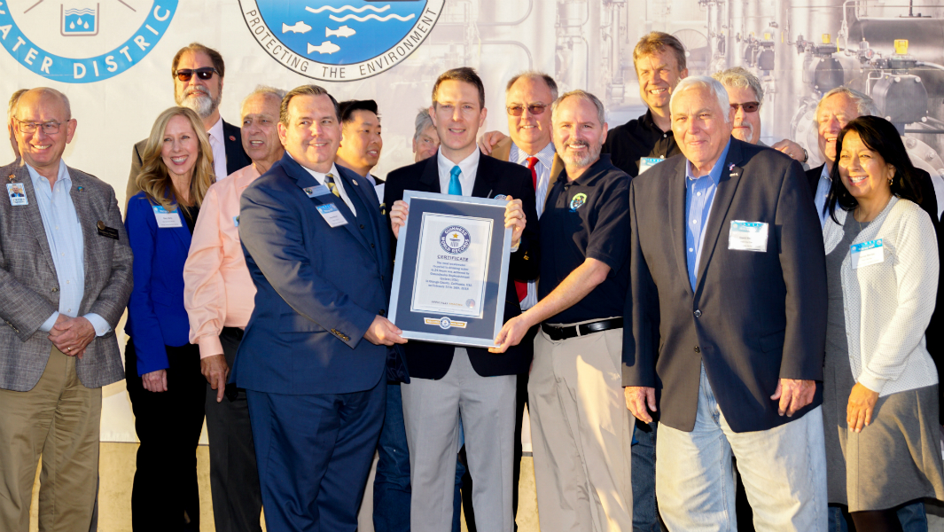 Most wastewater recycled to drinking water in 24 hour 4