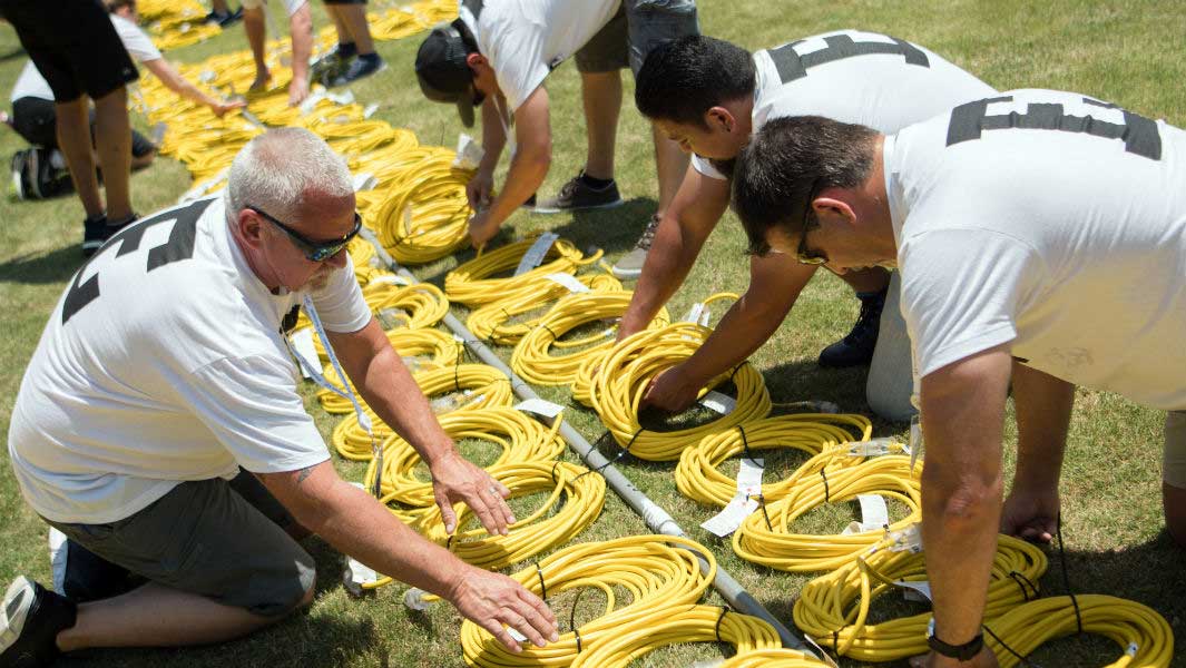 Longest chain of extension cables 3