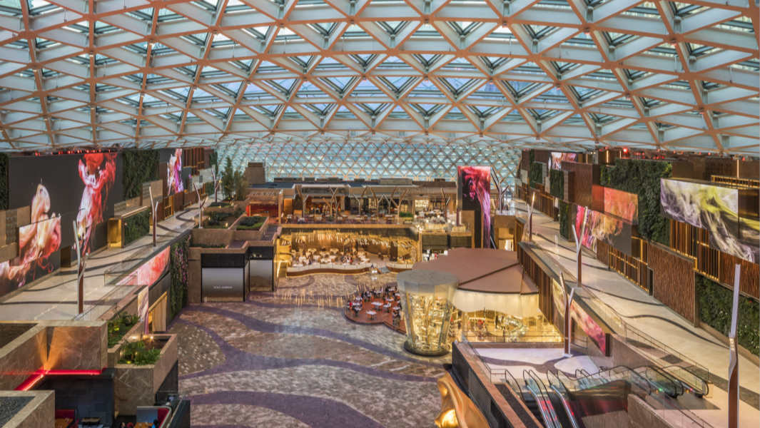 largest glass roof