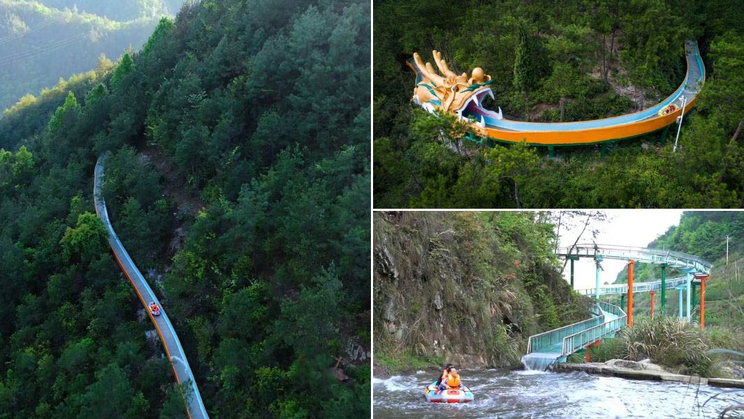 Longest mountain water slide