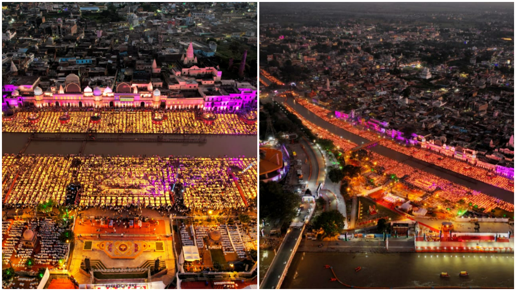 largest display of oil lamps broken in ayodhya