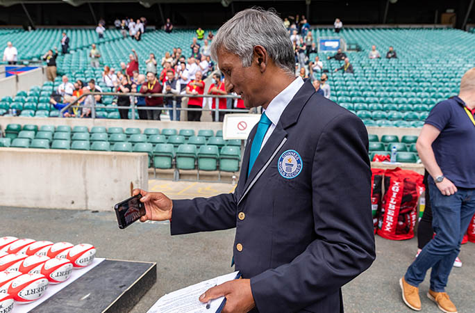 2,030 rugby balls used to create largest mosaic logo | Guinness World ...
