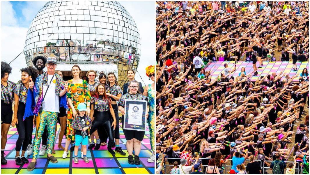 camp bestival break largest disco dance record