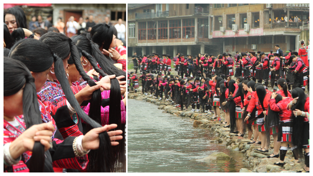 Long Hair Festival 250 Chinese women land record with beautiful