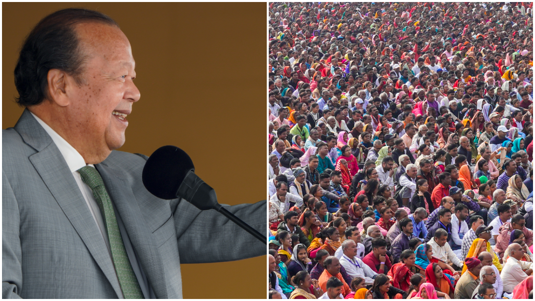 largest attendance at a lecture achieved by prem rawat