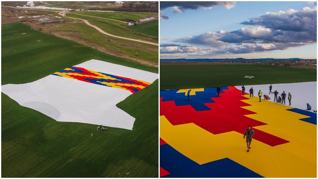 Largest t-shirt achieved by asociatia 11even kaufland romania and federatia romana
