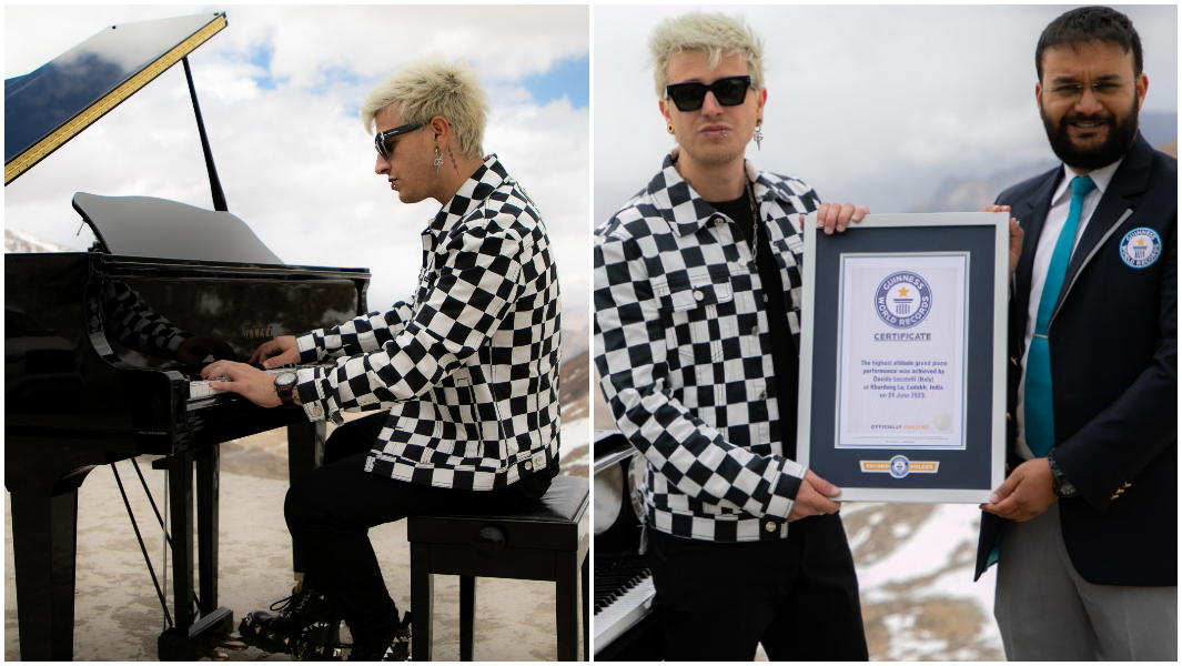 highest altitude grand piano performance broken by davide locatelli