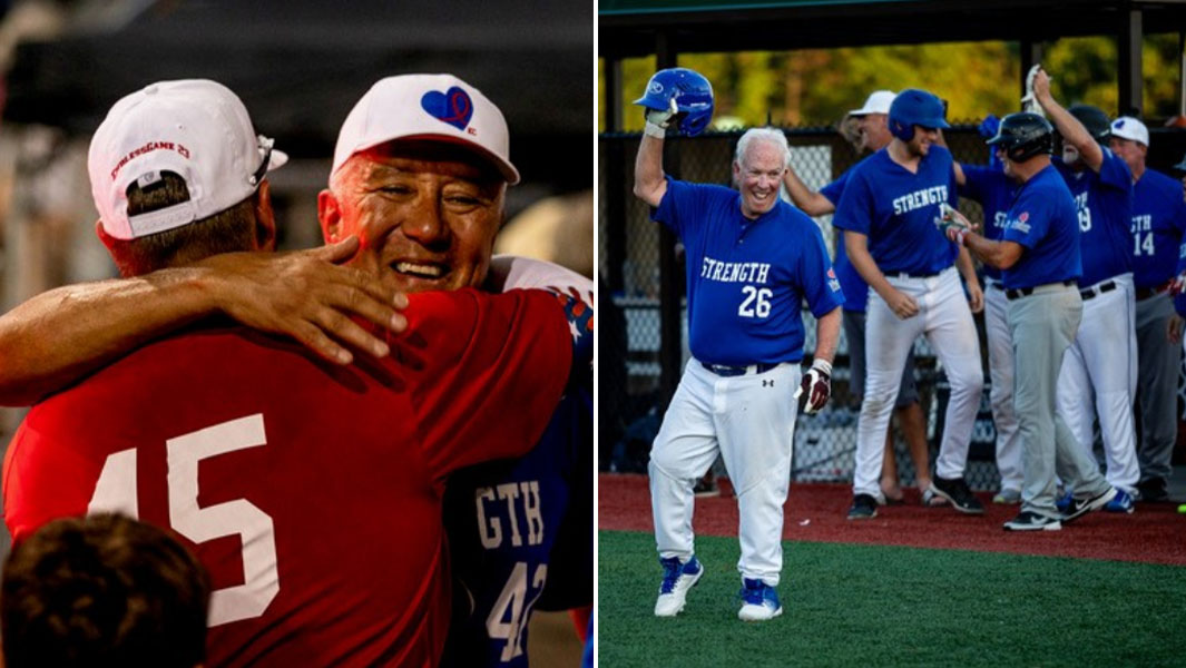 baseball marathon split image