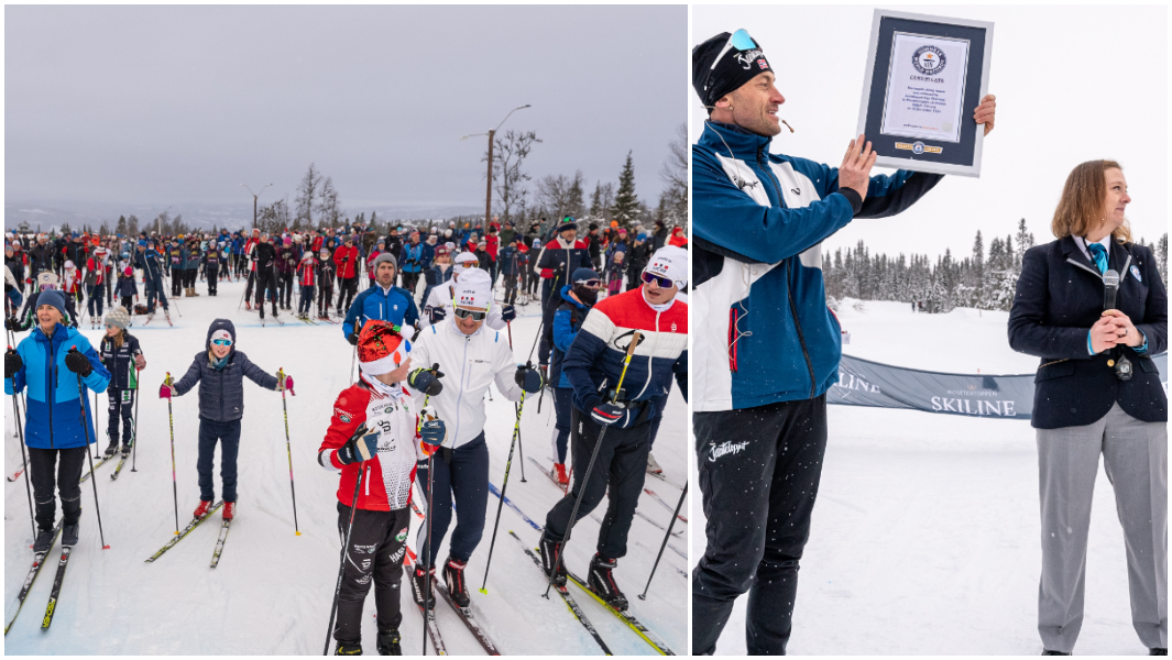 Largest skiing lesson achieved by Janteloppet