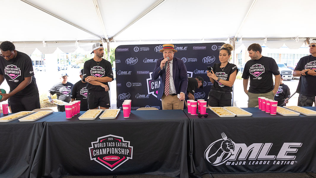 different contestants line up to get ready for the competition