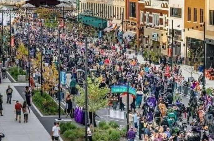 Parade down Main Street