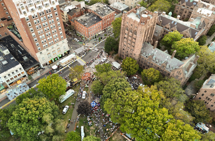 Birds eye view of the park