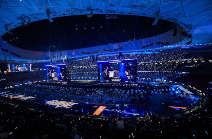 Birds eye view of the Birds Nest