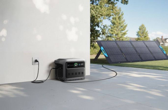 The power station outside