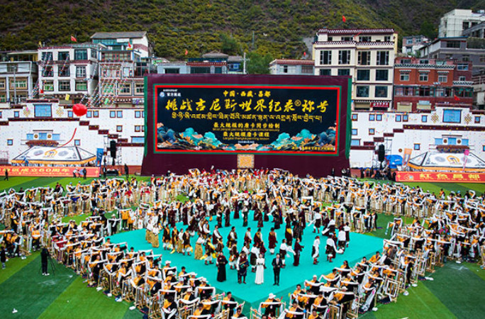 Close up view of the event