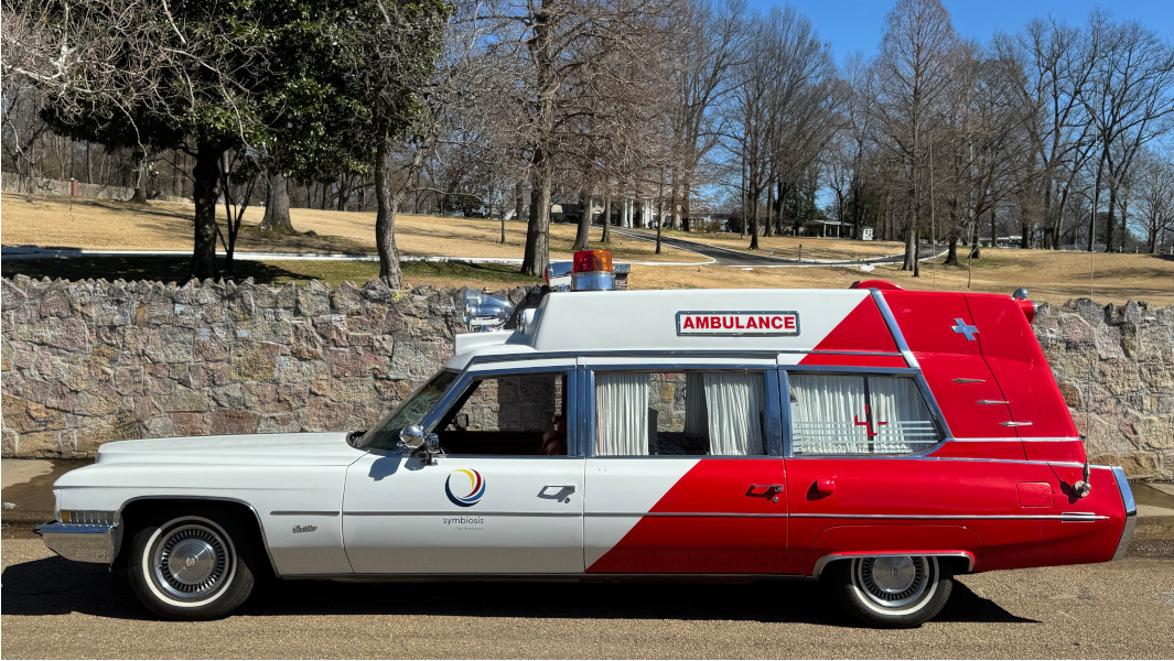 Vintage Cadillac Ambulance before its record breaking road trip