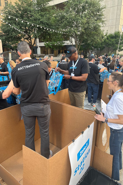 Packing up the boxes