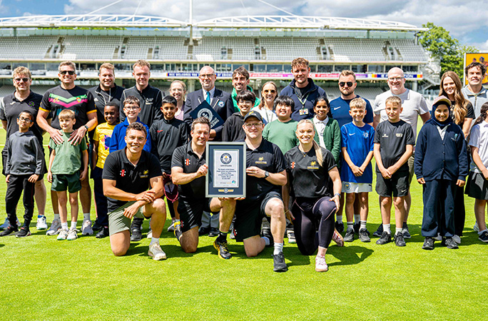 group picture of chance to shine organisers and participants