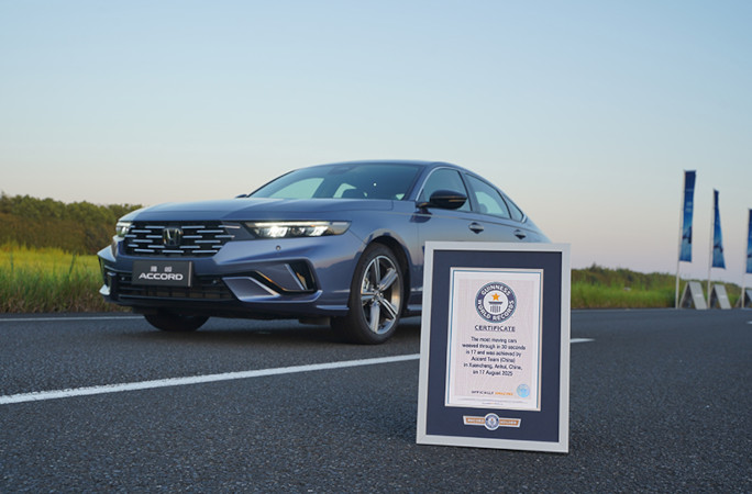 Honda with a certificate