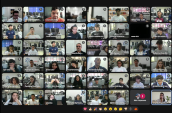 The audience watching online