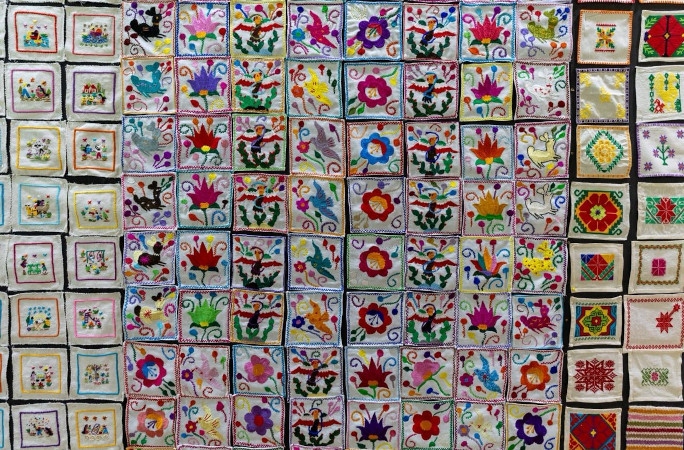 Flower embroidery