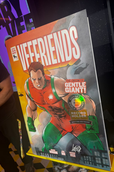 Side angle of the record breaking comic