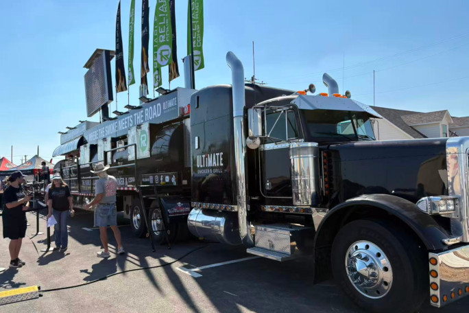 Front view of the truck