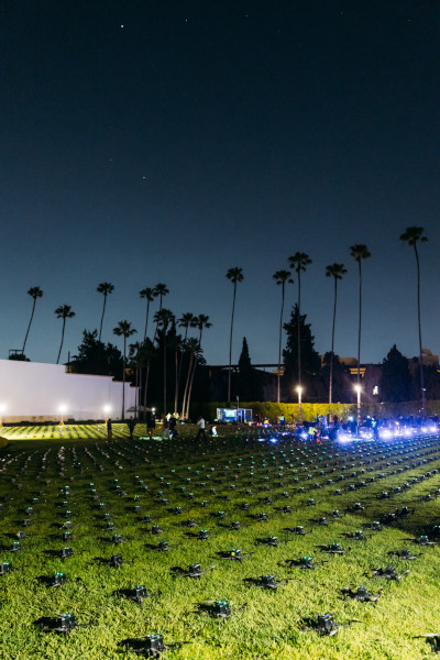 3000 drones on the ground awaiting takeoff