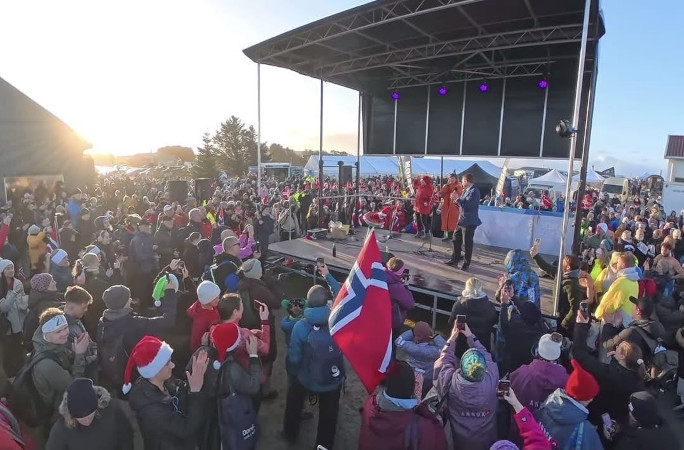 Certificate presentation onstage