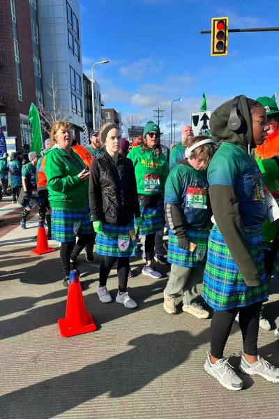 Competitors before the start of the race