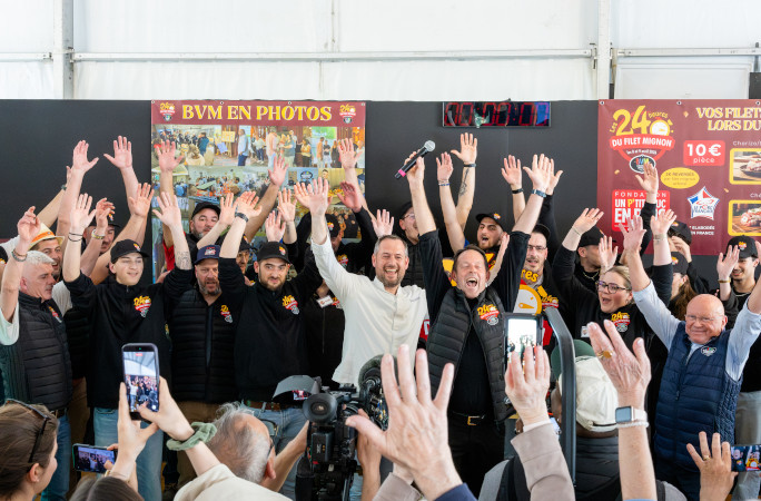 BVM team celebrating after winning their record