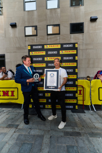 Michael and Pavel holding the GWR certificate