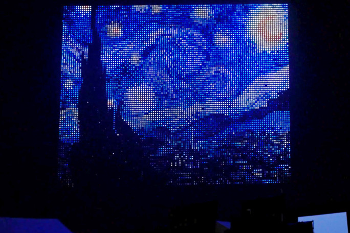 Drone shot of Starry Night