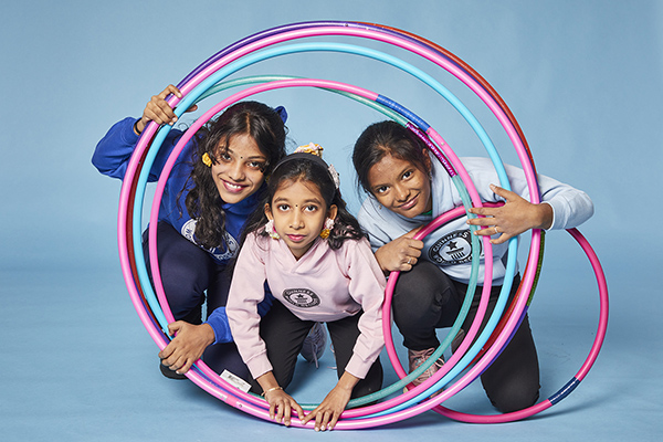 Chennai Hoopers with hoops