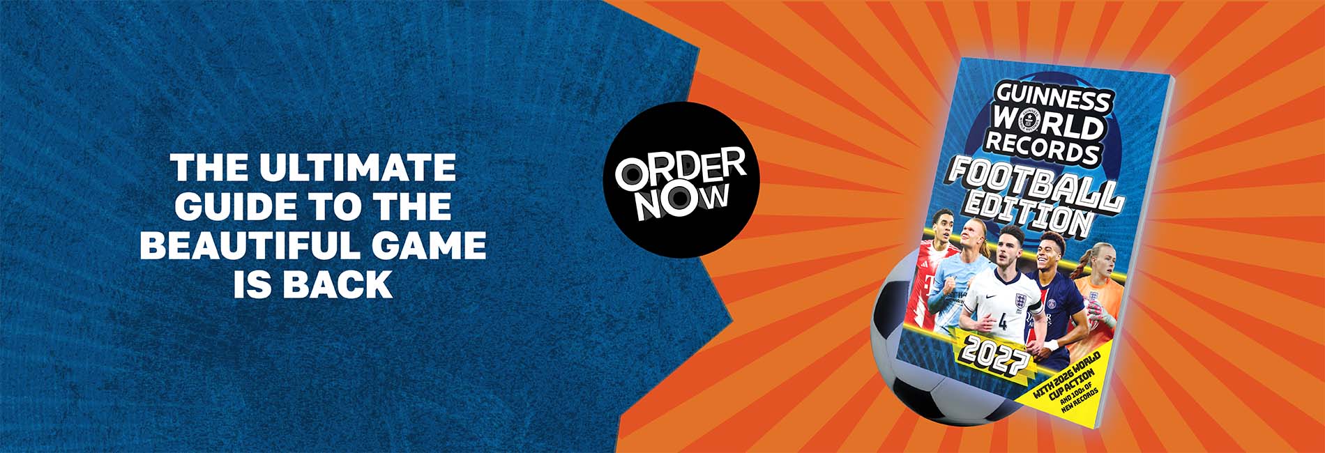 Hero banner for book hub football books blue