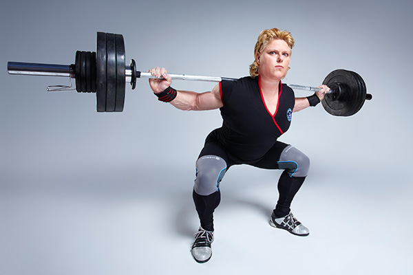 Most weight lifted with gray background