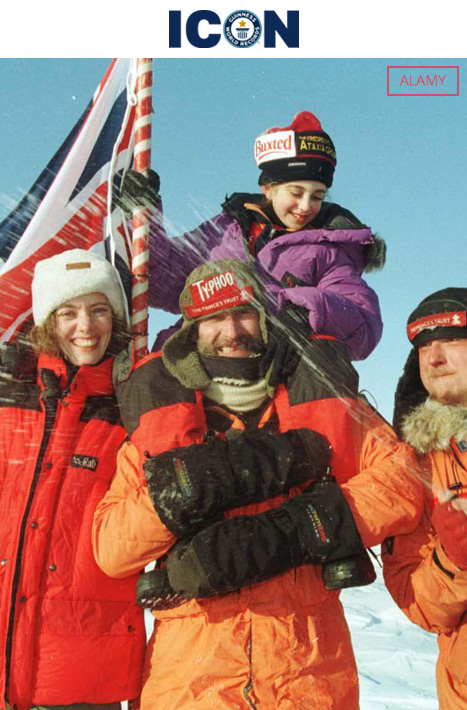 Alicia and David in the snow