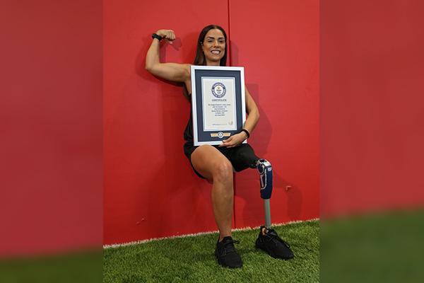 image of Dareen Barbar after wall sit attempt