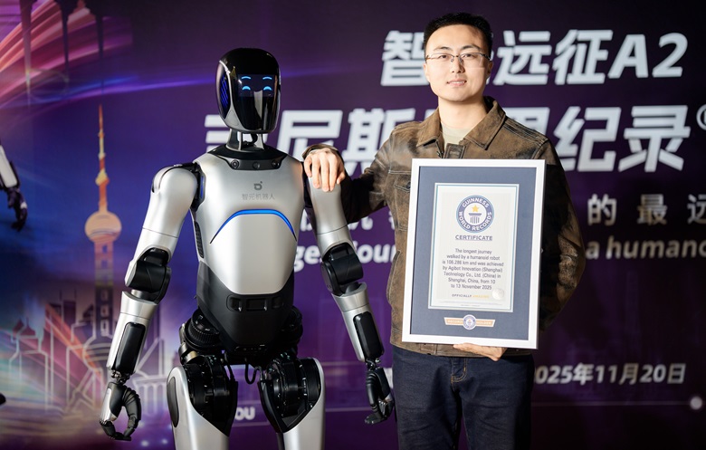 Longest journey walked by a humanoid robot
